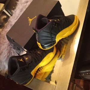 Black and yellow Jordan